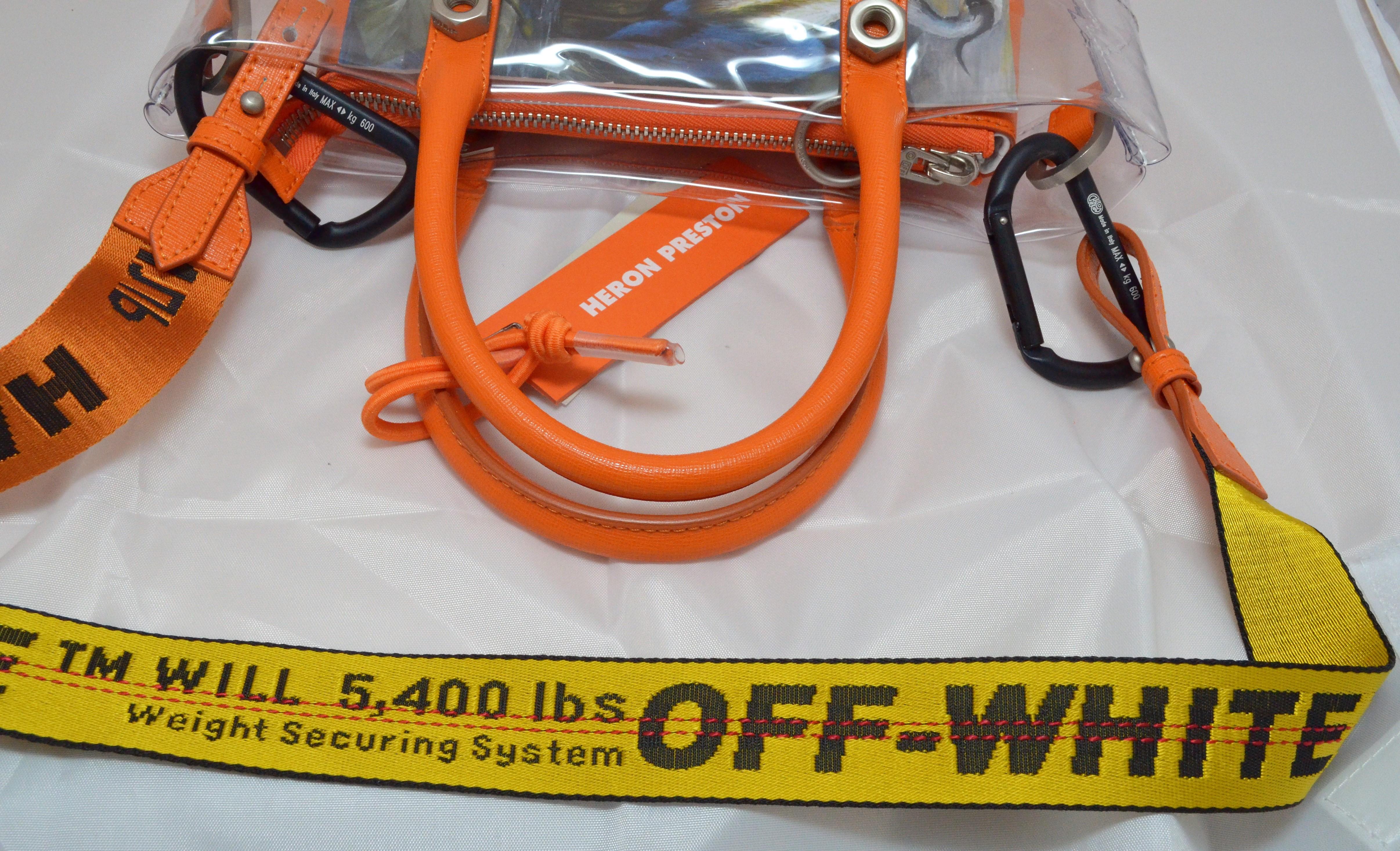 Off White x Heron Preston Collaboration Tote Bag with Industrial Shoulder Strap 6