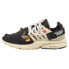 Off-White x Nike Black Fabric Air Presto Sneakers Size 40