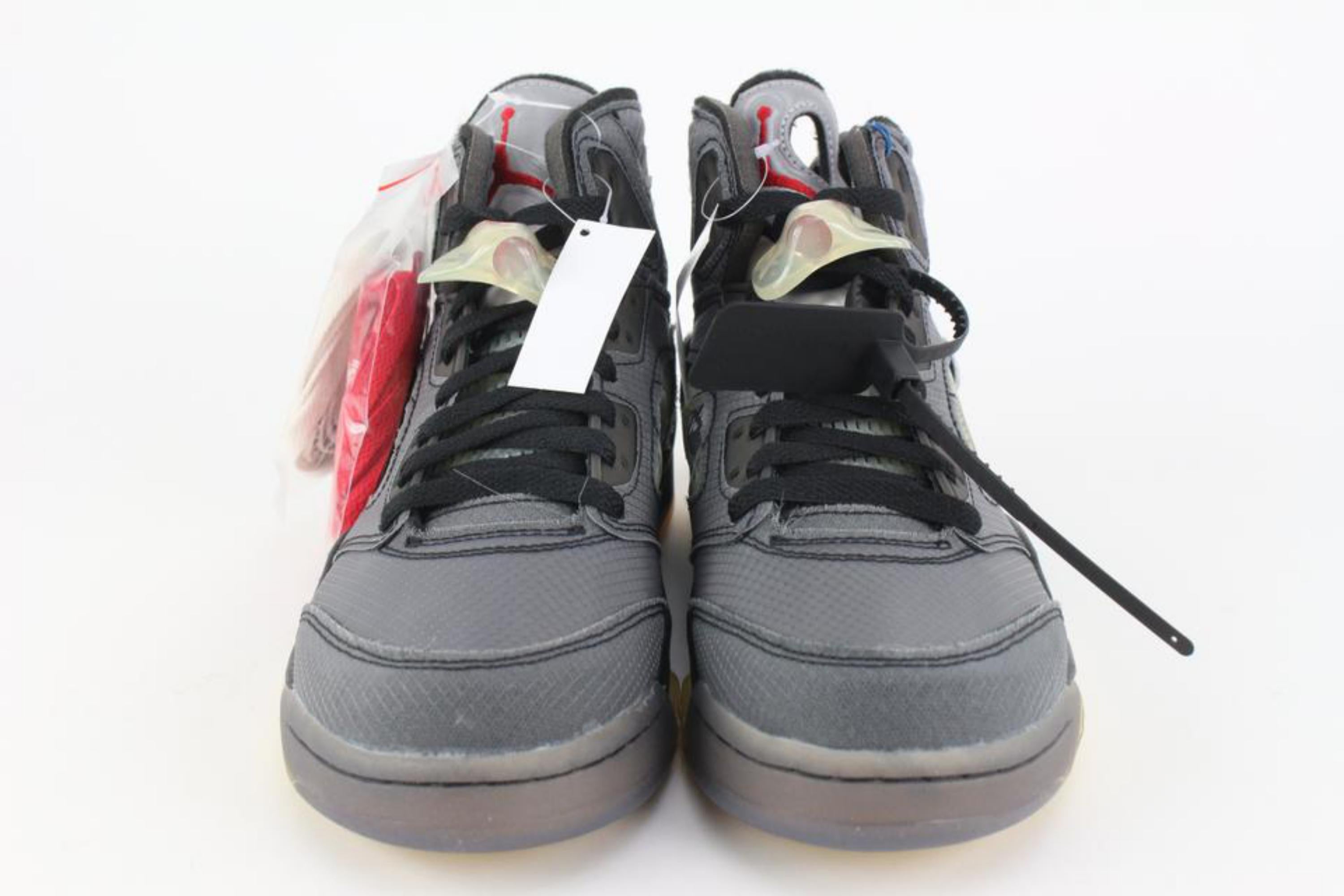Off-White x Nike Men's 8 US Off-White Virgil Abloh Black Muslin Jordan Ct8480 In New Condition For Sale In Dix hills, NY