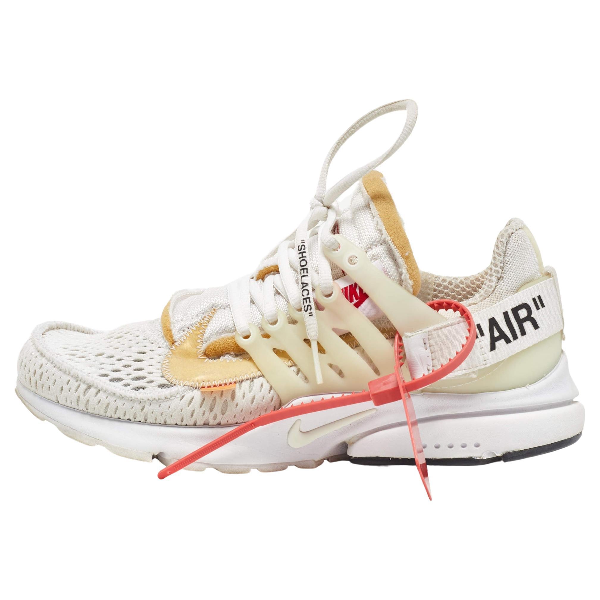 Off-White x Nike Off White Mesh Air Presto Sneakers Size 40 For Sale at  1stDibs
