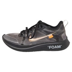 Off White x Nike Two Tone Mesh Zoom Fly SP Black Sneakers Size 40