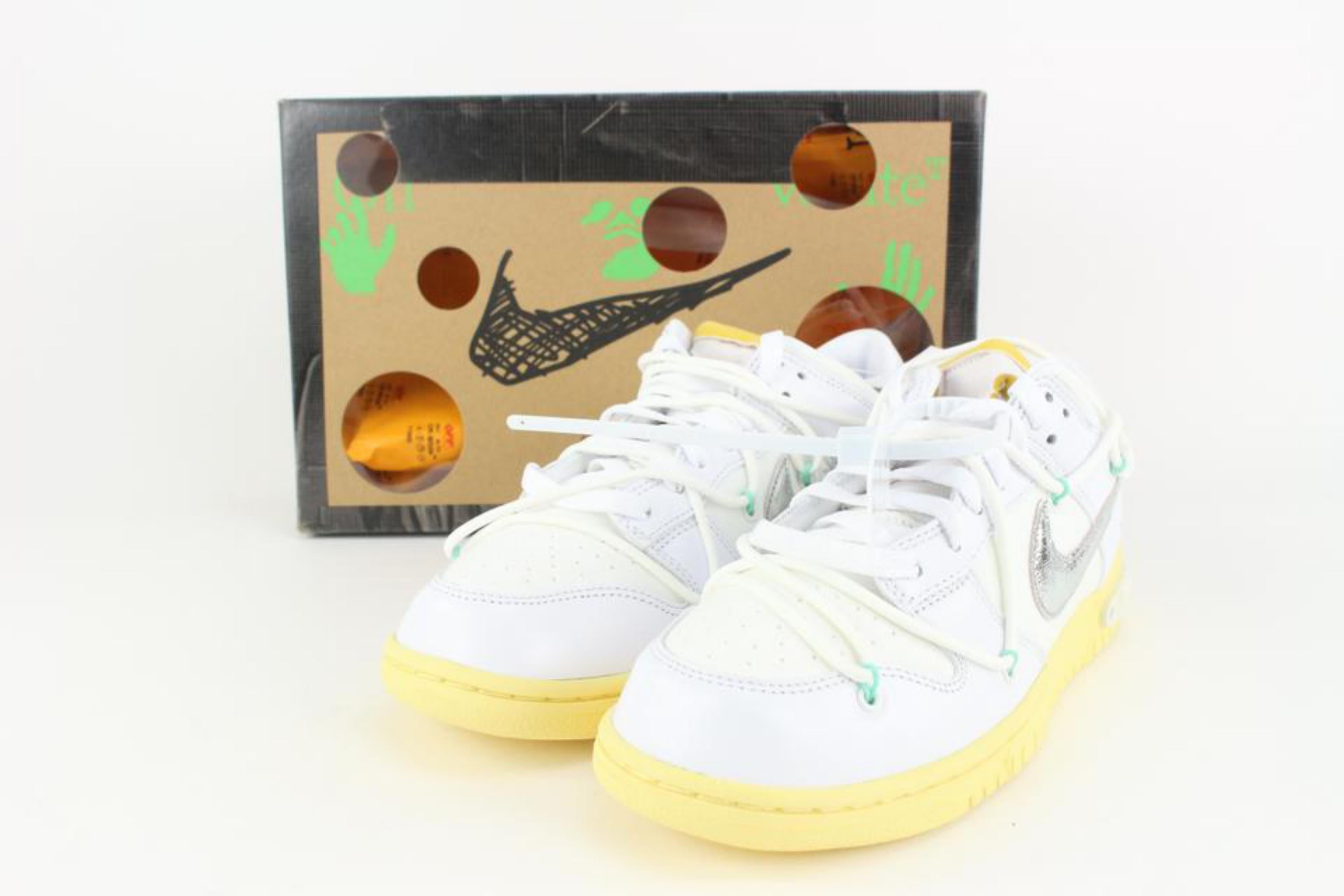 Off-White x Nike Virgil Abloh Off-White Lieber Sommer Los 1 50 Dunk Low 1/50 DM160 im Angebot 7