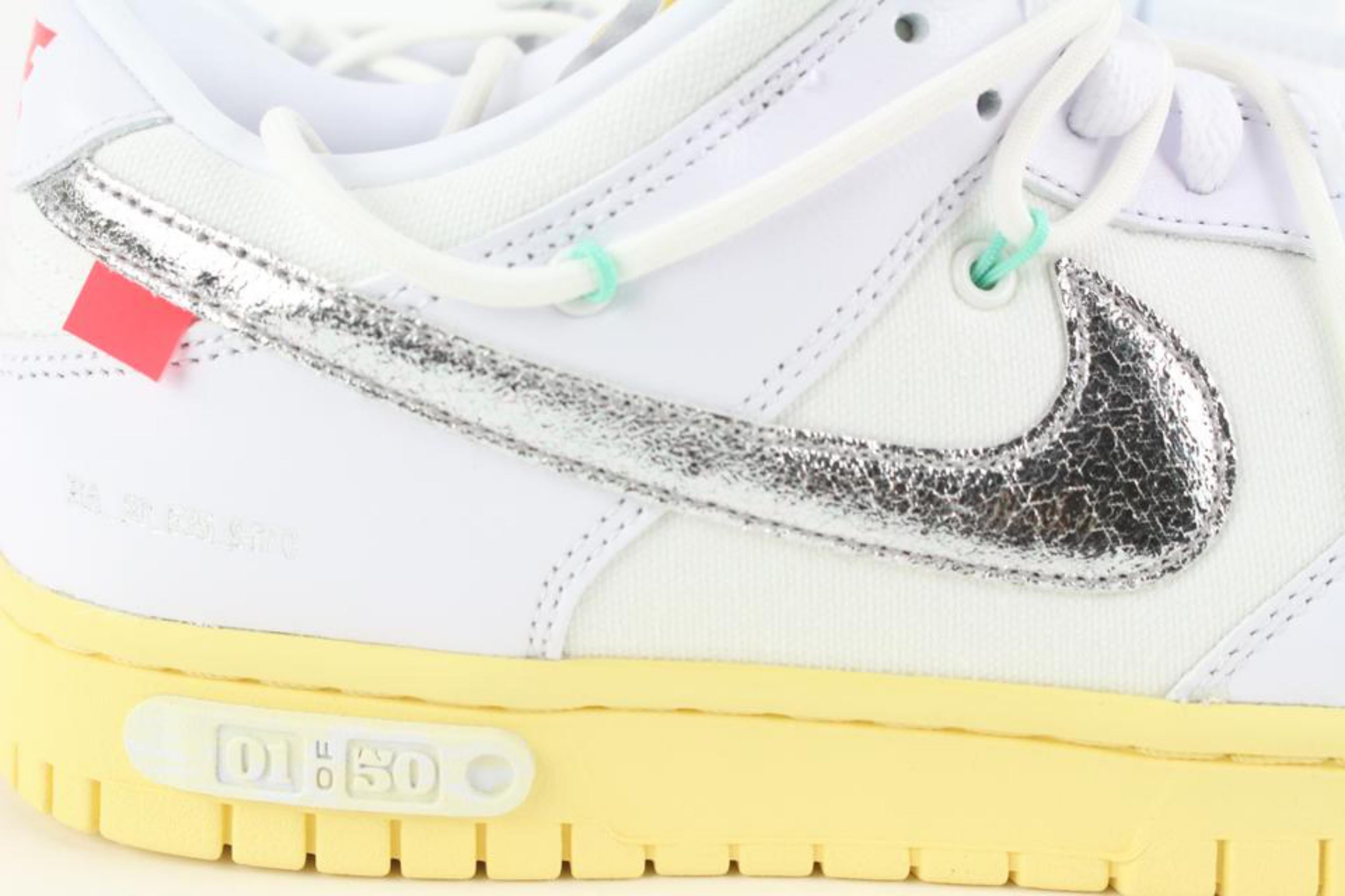Off-White x Nike Virgil Abloh Off-White Lieber Sommer Los 1 50 Dunk Low 1/50 DM160 Herren im Angebot