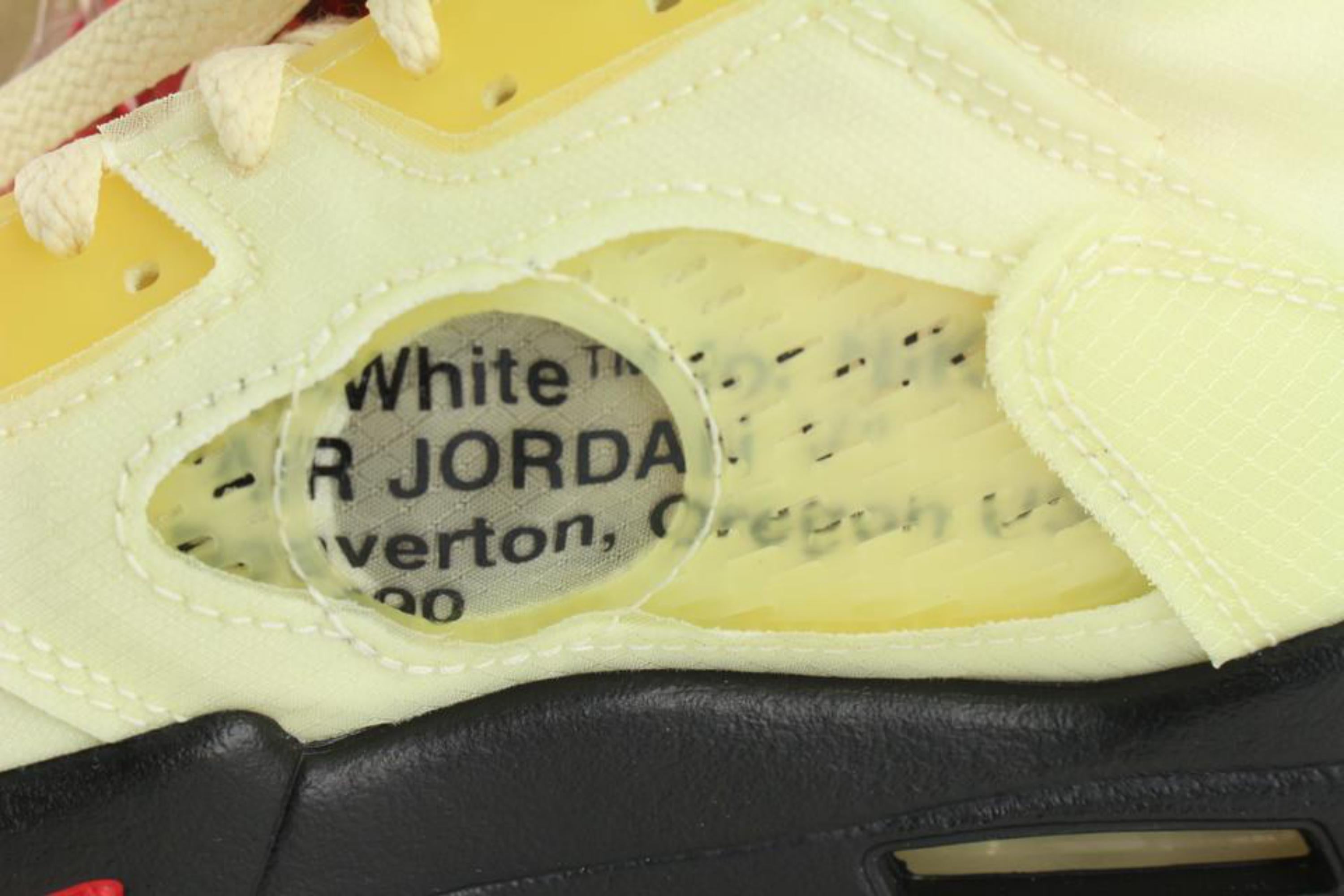 Off-White x Nike Virgil Abloh Off-White Herren 9 US Segelmuslin Rot Air Jordan DH8 im Angebot 6