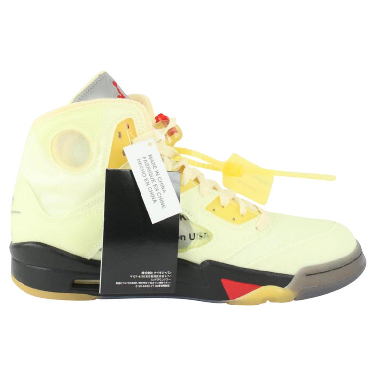 Off-White x Nike Virgil Abloh Off-White Mens 9 US Sail Muslin Red Air Jordan  DH8 For Sale at 1stDibs | off white jordans, dh8 sneakers, dh8 shoes