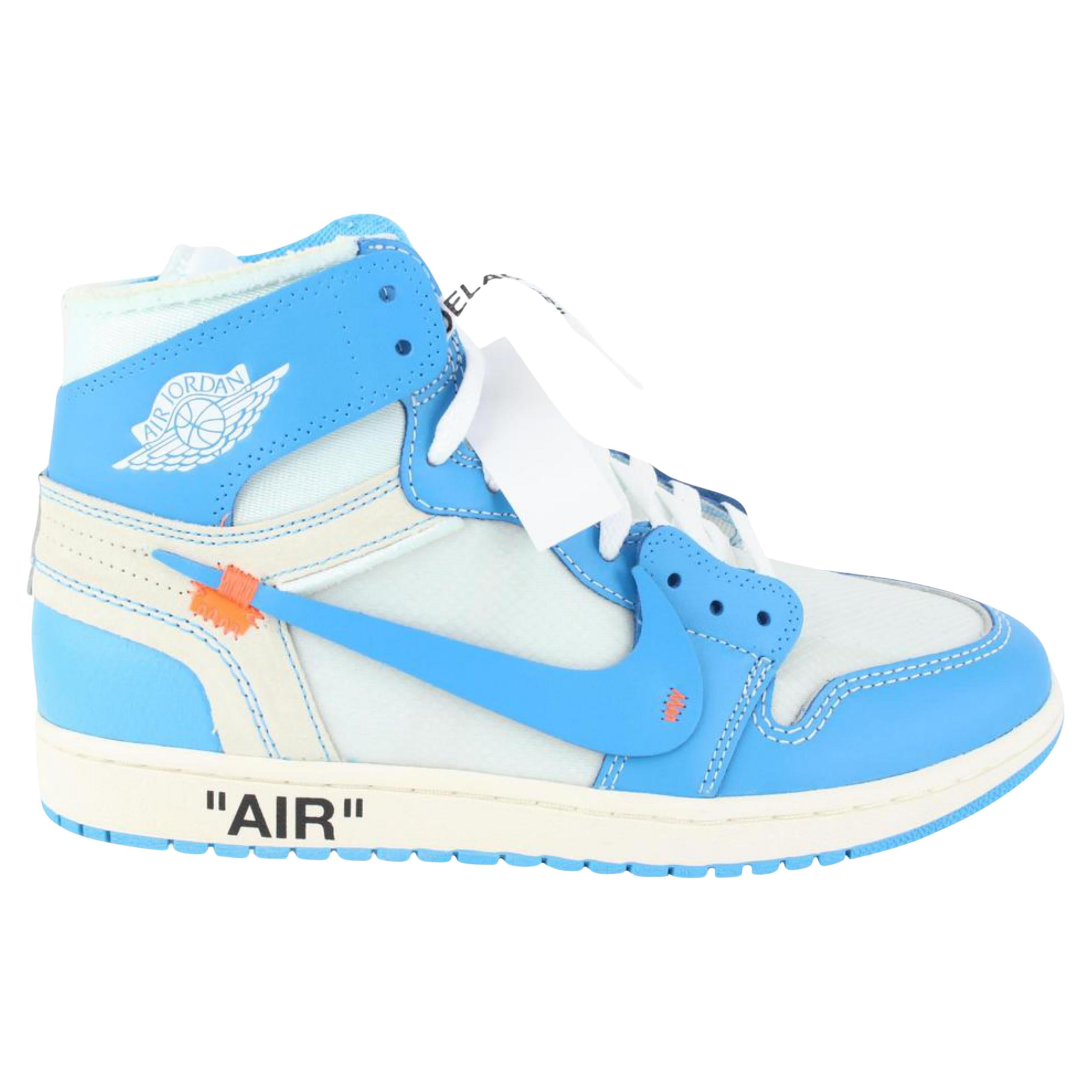 Off-White x Nike Virgil Abloh x Off-White Mens 10 US UNC Blue Air Jordan  AQ0818 at 1stDibs | unc off white 4, blue off white shoes, air jordan 1 off- white beaverton oregon