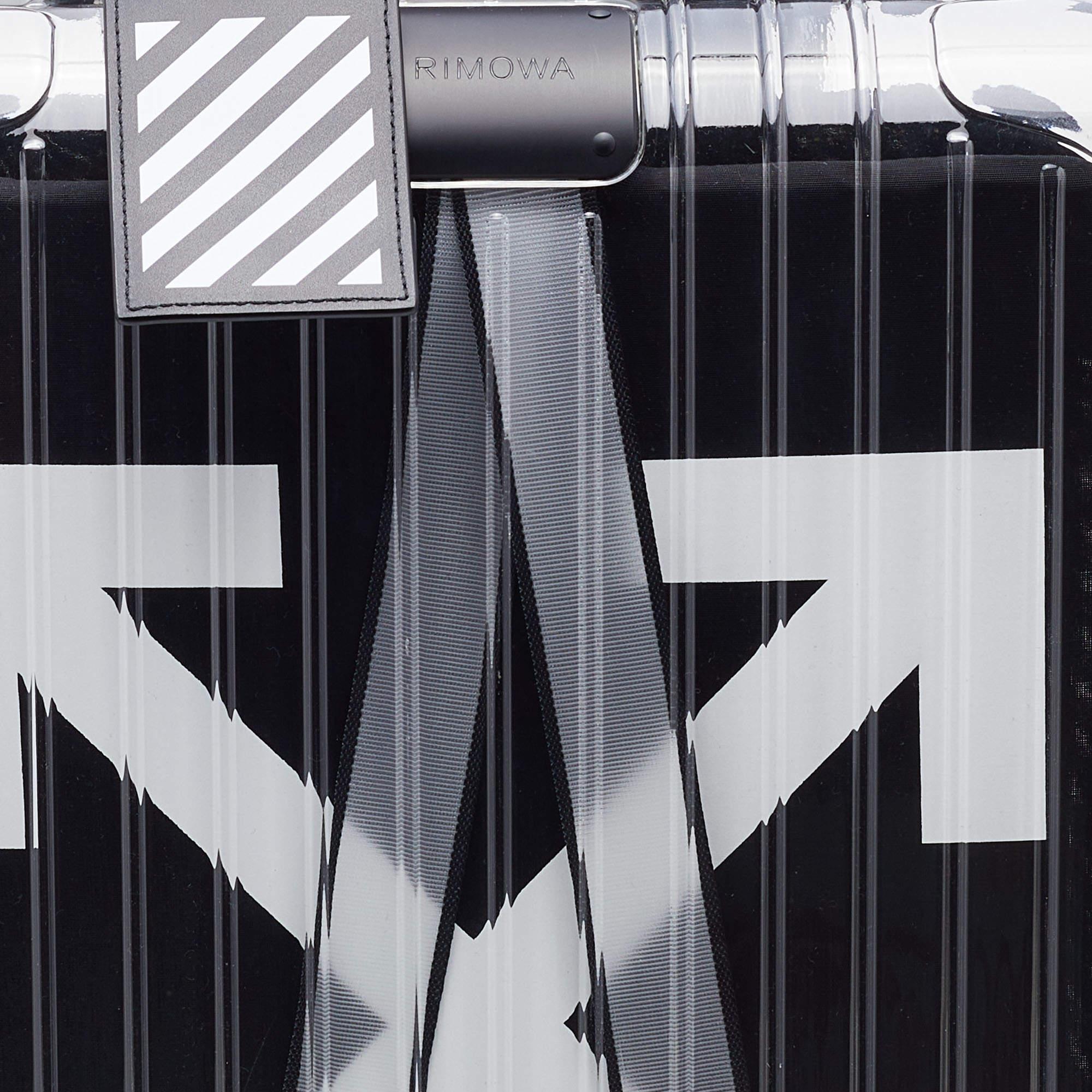Off-White x Rimowa Transparent/Black PVC Virgil Abloh Suitcase 6