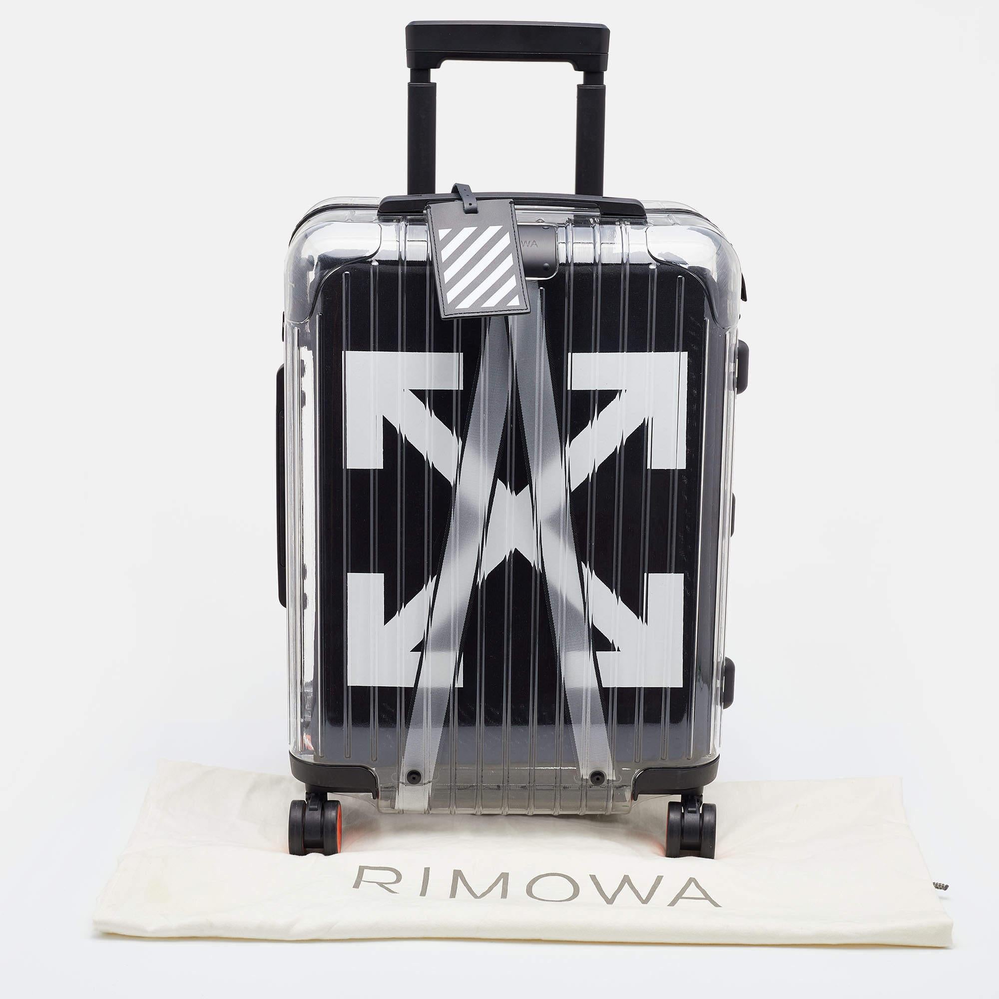 Off-White x Rimowa Transparent/Black PVC Virgil Abloh Suitcase 11