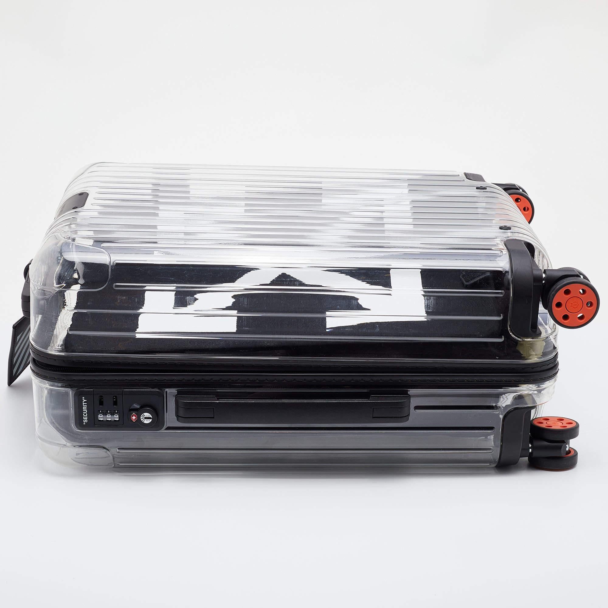 Off-White x Rimowa Transparent/Black PVC Virgil Abloh Suitcase 2