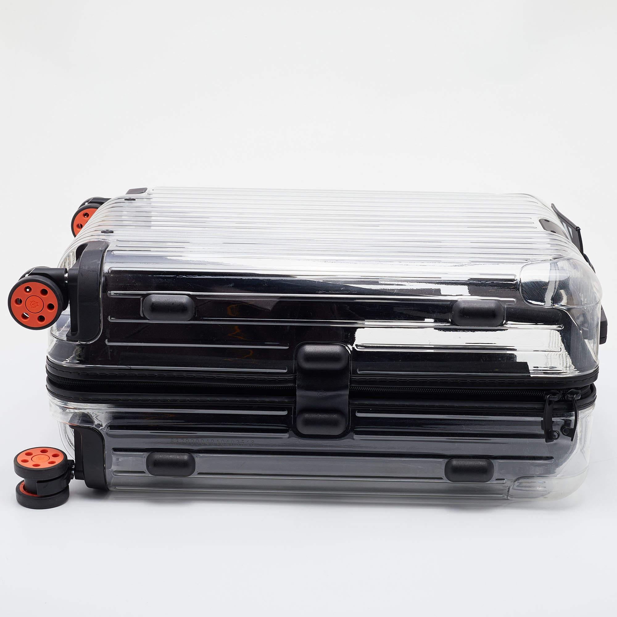 Off-White x Rimowa Transparent/Black PVC Virgil Abloh Suitcase 3