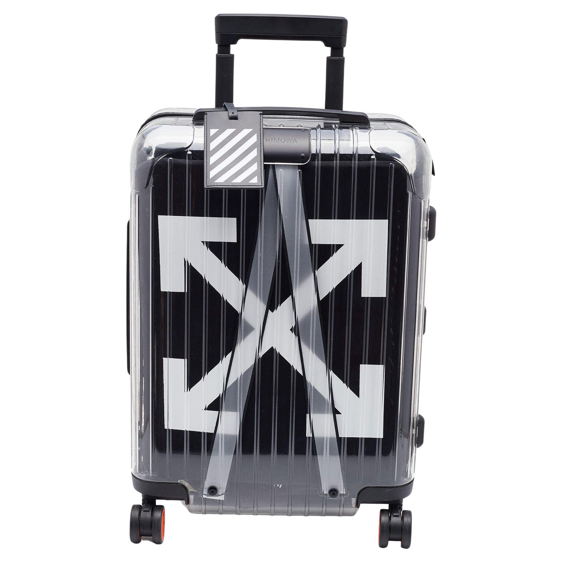 Off-White x Rimowa Transparent/Black PVC Virgil Abloh Suitcase