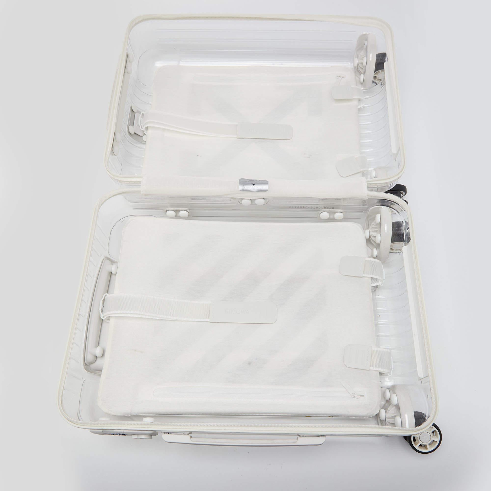 Off-White x Rimowa White/Transparent Plexiglass See Through Suitcase 10