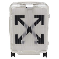 Off-White x Rimowa Weißer/transparenter Plexiglas-Anzug mit durchsichtiger Rückseite