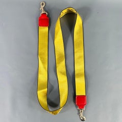 OFF-WHITE Yellow Red Logo Canvas Bag Strap