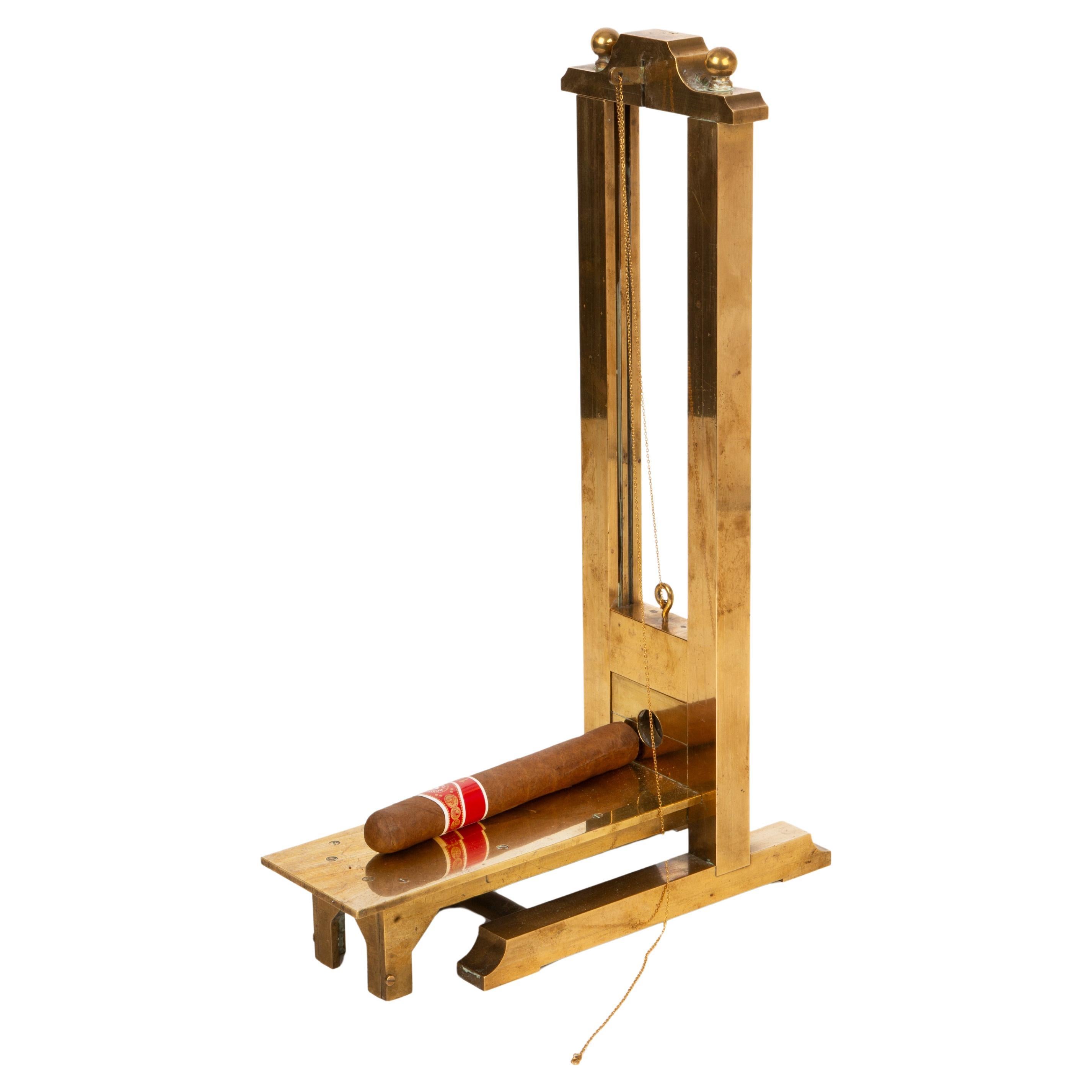 Off With Their Heads (Or Just the Cigar Tips): Brass Guillotine Cutter