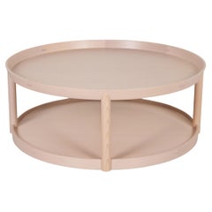 Offecct Wood Coffee Table Beige Round Table