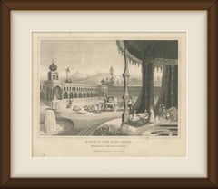 Offerings to the Great Brahma, East Indies, India, Antique Engraving, circa 1820