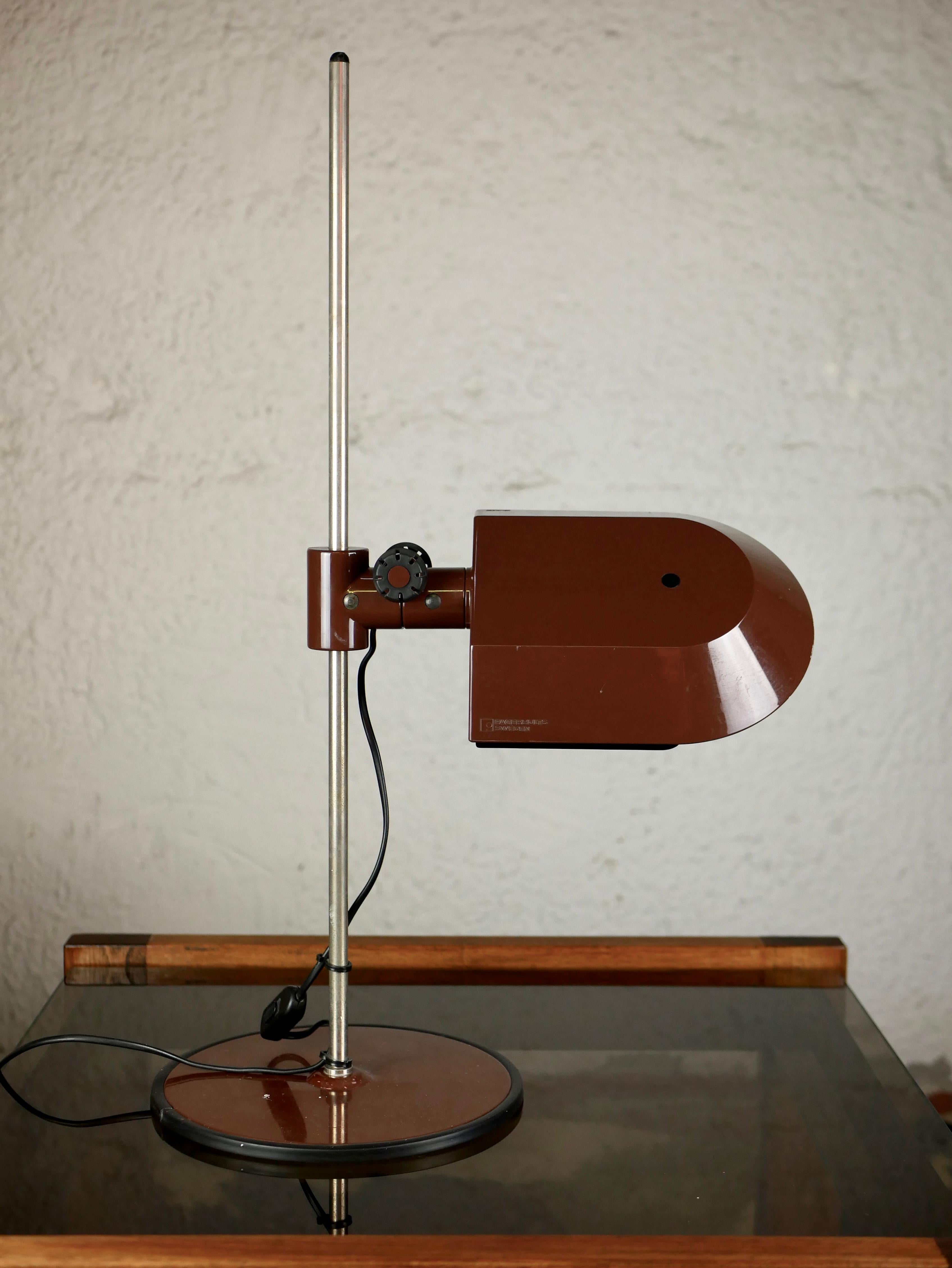 Office Adjustable Lamp by Fagerhultz, Sweden, 1970s 2