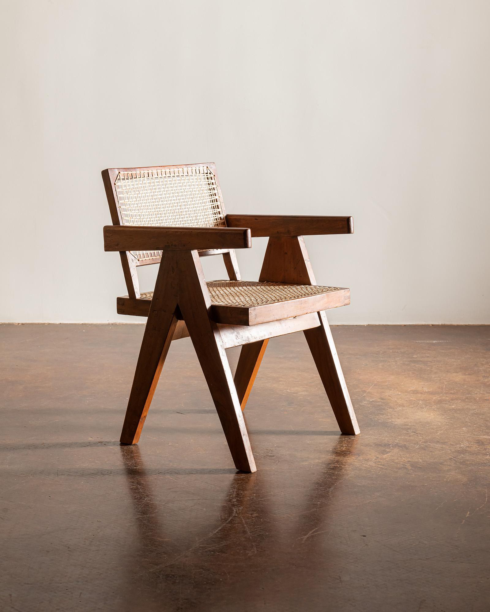 Office Armchair by Pierre Jeanneret, India, 1950s 1