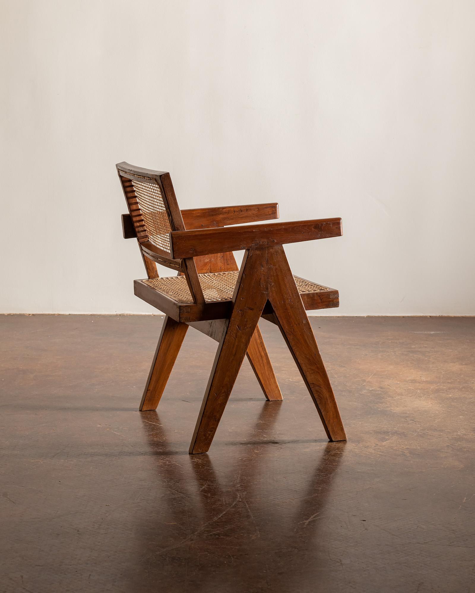 Office Armchair by Pierre Jeanneret, India, 1950s 2