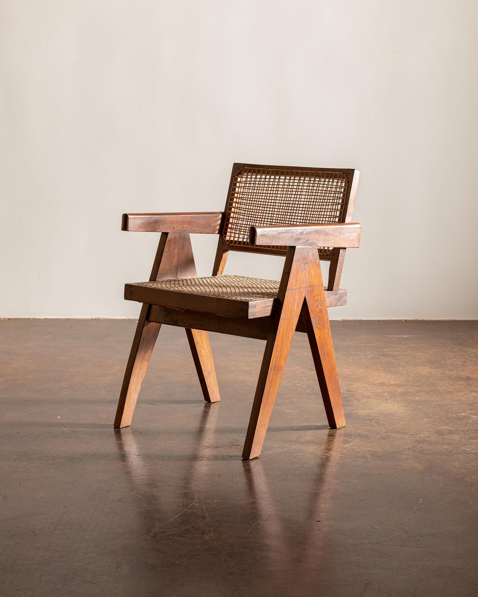 Office Armchair by Pierre Jeanneret, India, 1950s 5