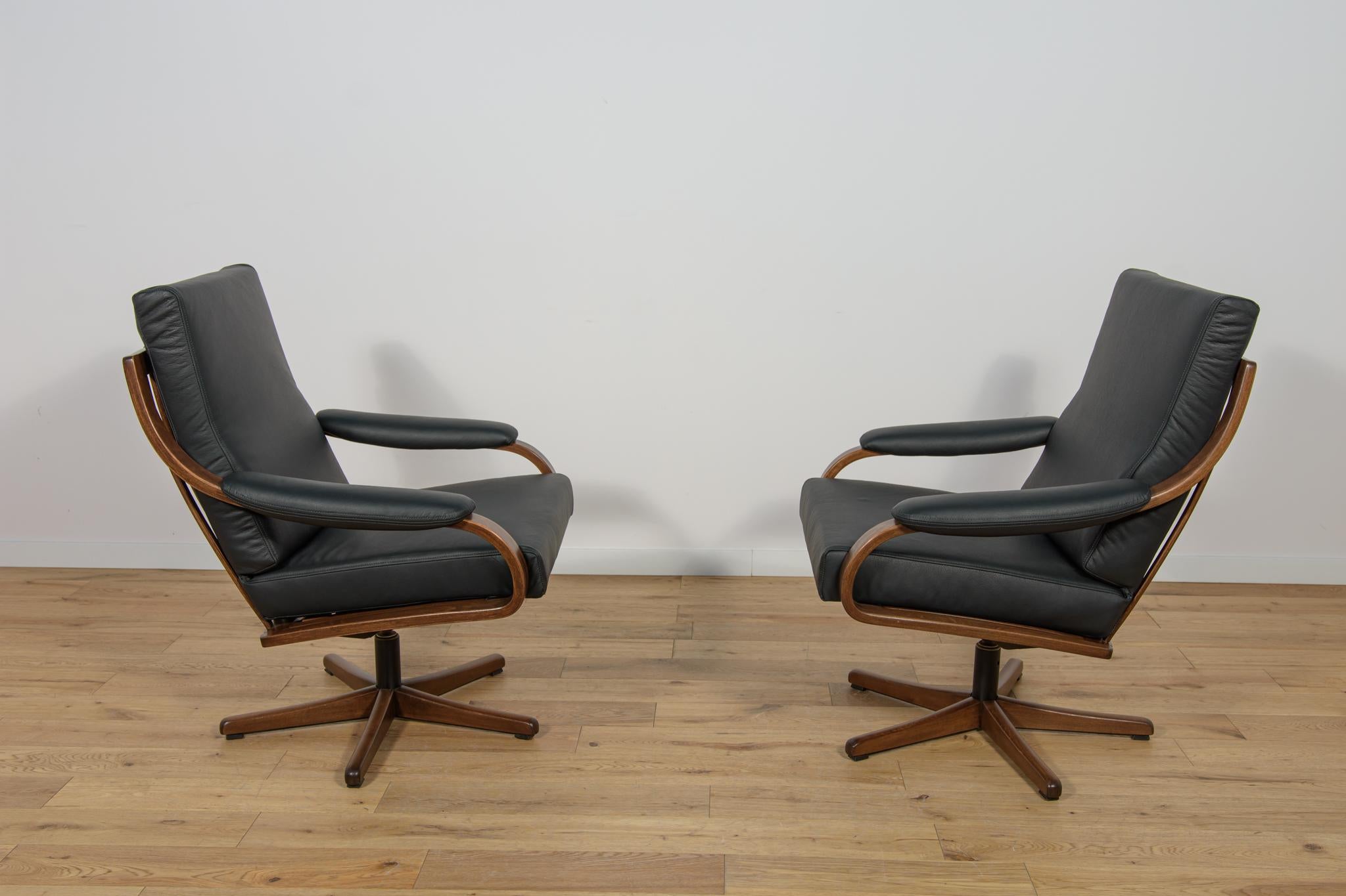 Mid-20th Century Office Armchairs from Soda Galvano, Norway, 1960s, set of 2 For Sale