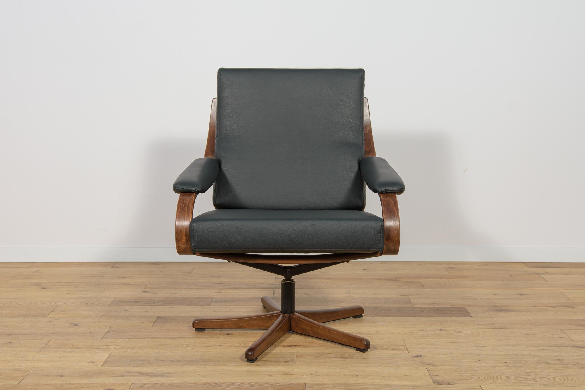 Leather Office Armchairs from Soda Galvano, Norway, 1960s, set of 2 For Sale