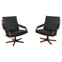 Vintage Office Armchairs from Soda Galvano, Norway, 1960s, set of 2
