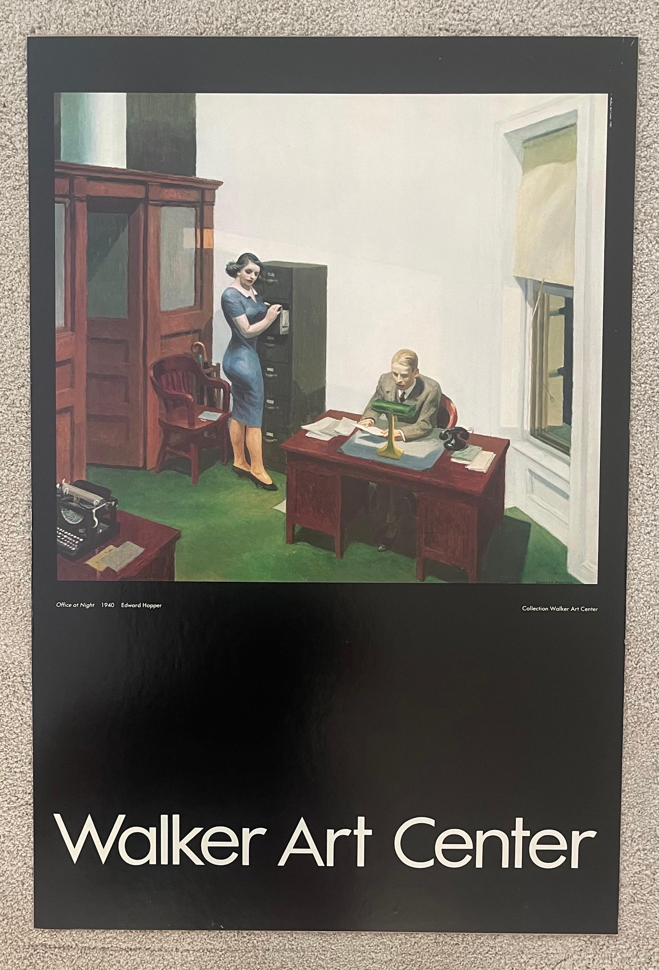 XIXe siècle « Office at Night » de Walker Art Center Lithographie / Affiche d'Edward Hopper en vente