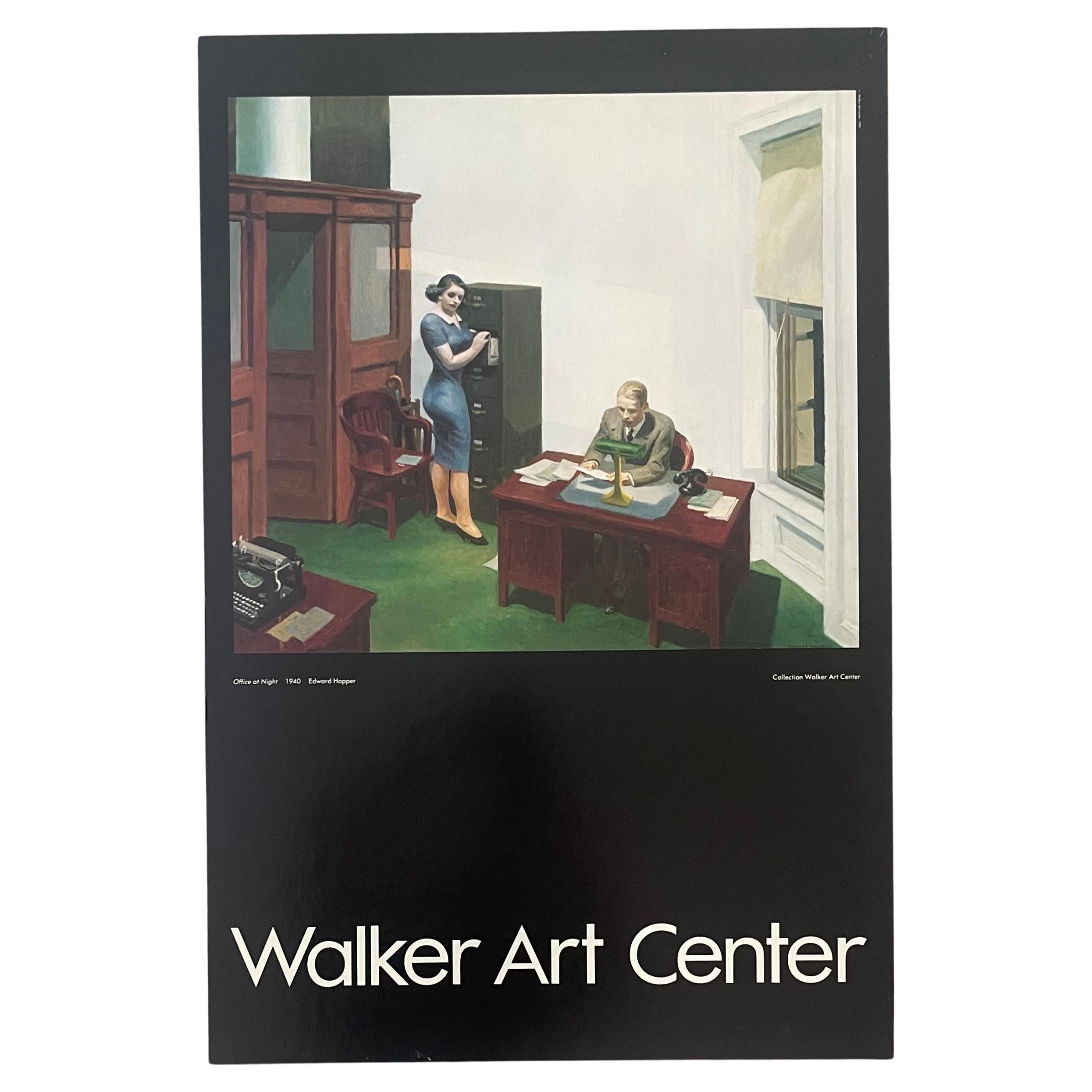 "Office at Night" from Walker Art Center Lithograph / Poster by Edward Hopper For Sale