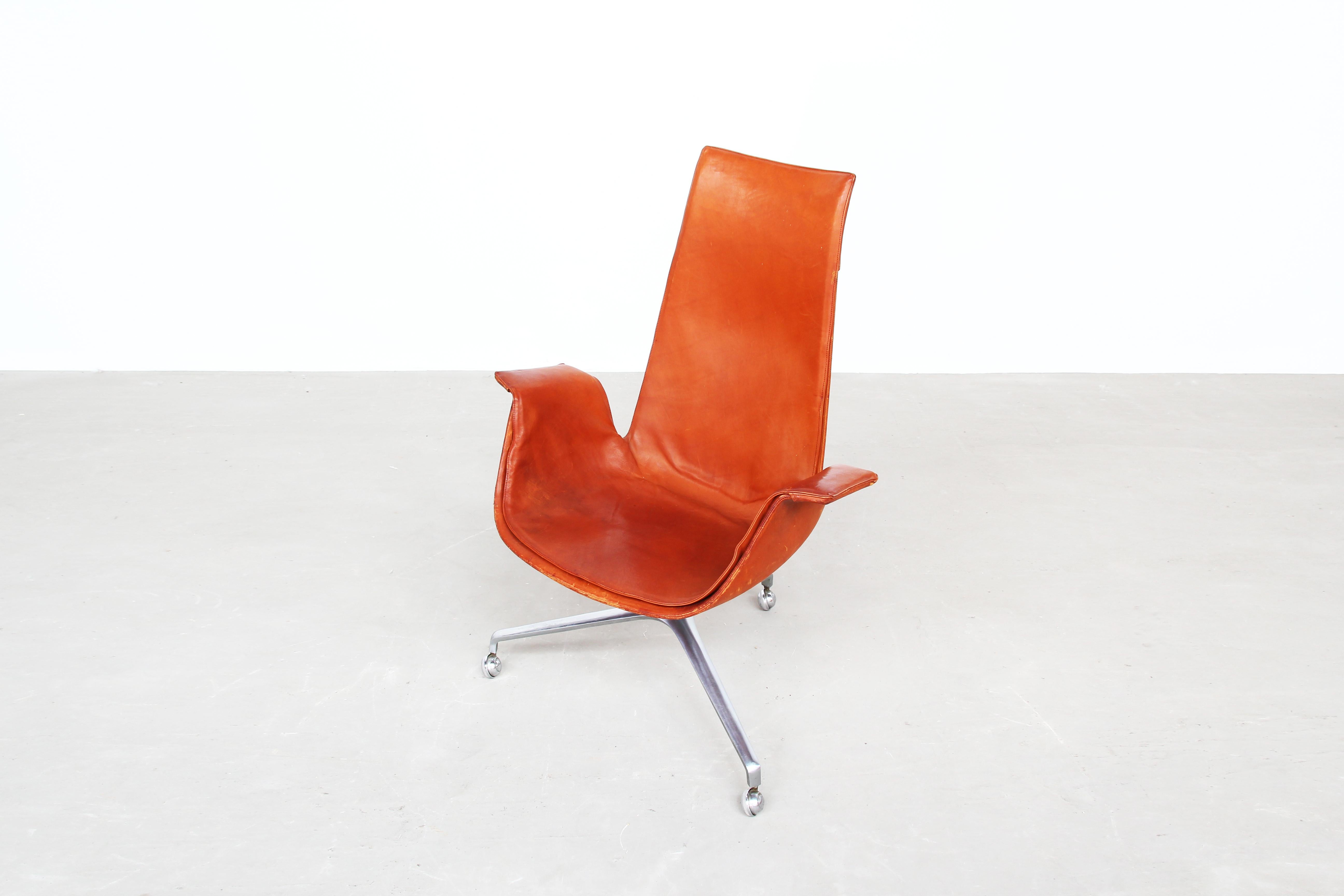 Danish Bird Tulip Chair by Fabricius & Kastholm for Alfred Kill International 3