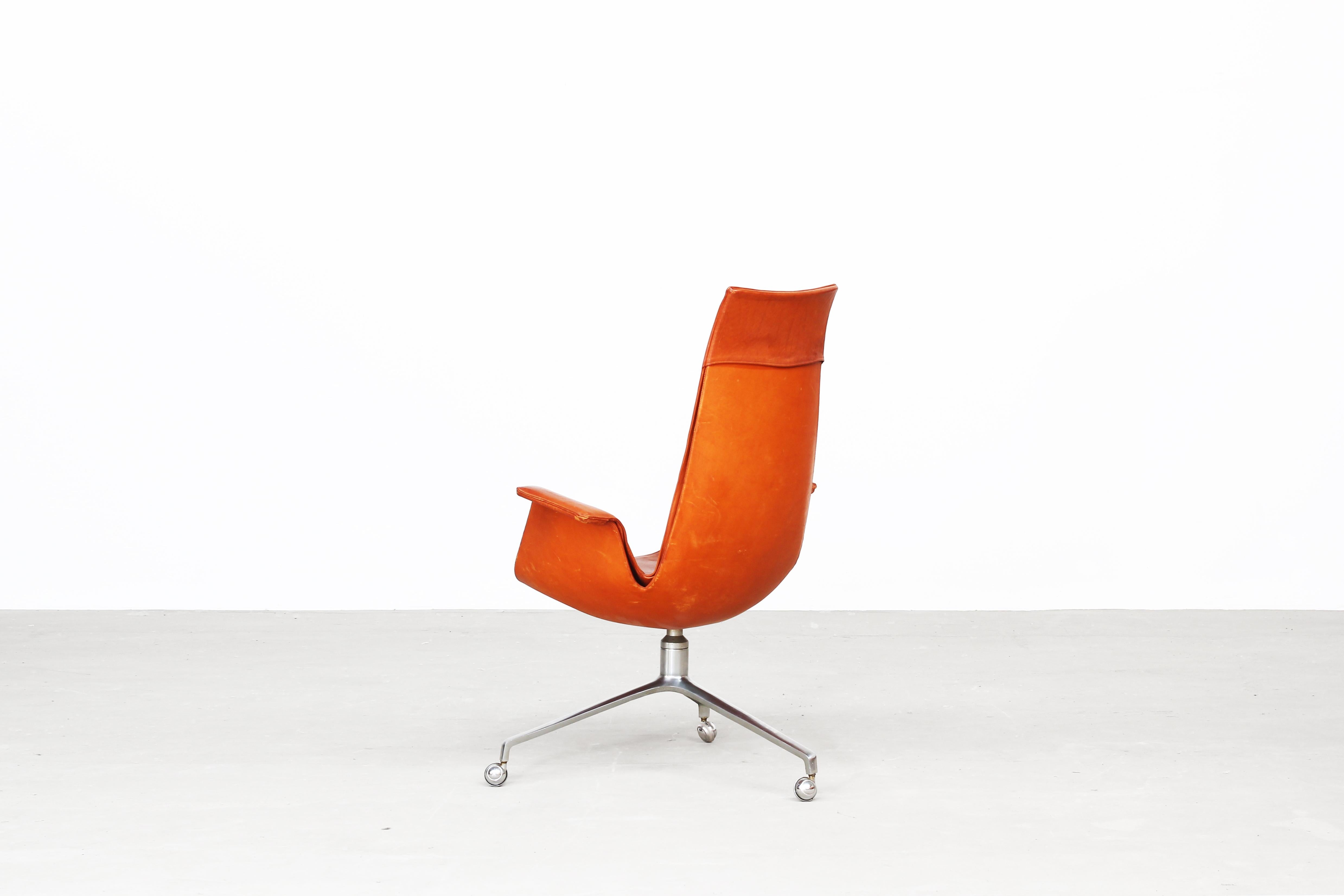 Danish Bird Tulip Chair by Fabricius & Kastholm for Alfred Kill International In Good Condition In Berlin, DE