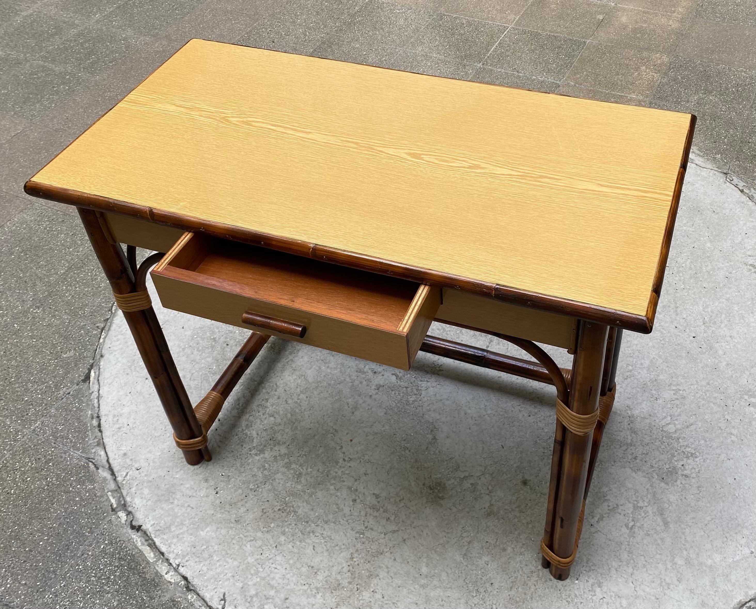 Mid-20th Century Office / console by Adrien Audoux & Frida Minet 'XX' Golfe Juan For Sale