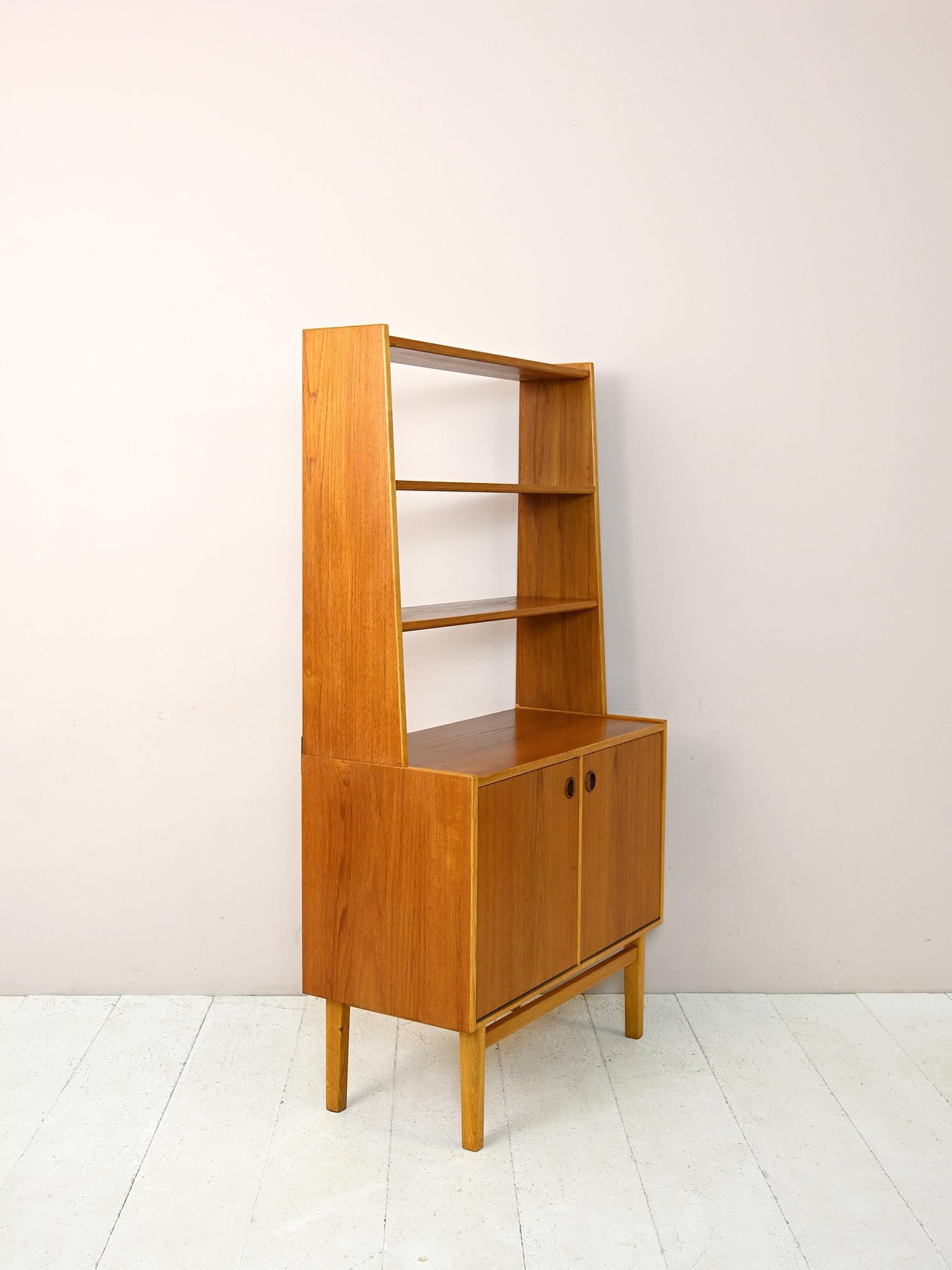 Mid-20th Century Office Cabinet with Bookcase For Sale