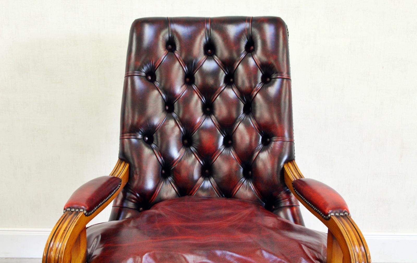 leather vintage armchair