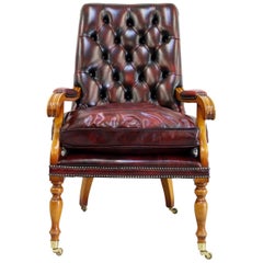 Office Chair Antique Chesterfield Armchair Office Chair Leather Vintage Chair