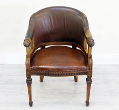 Office Chair Antique Early Days Armchair Office Armchair Leather Vintage Chair