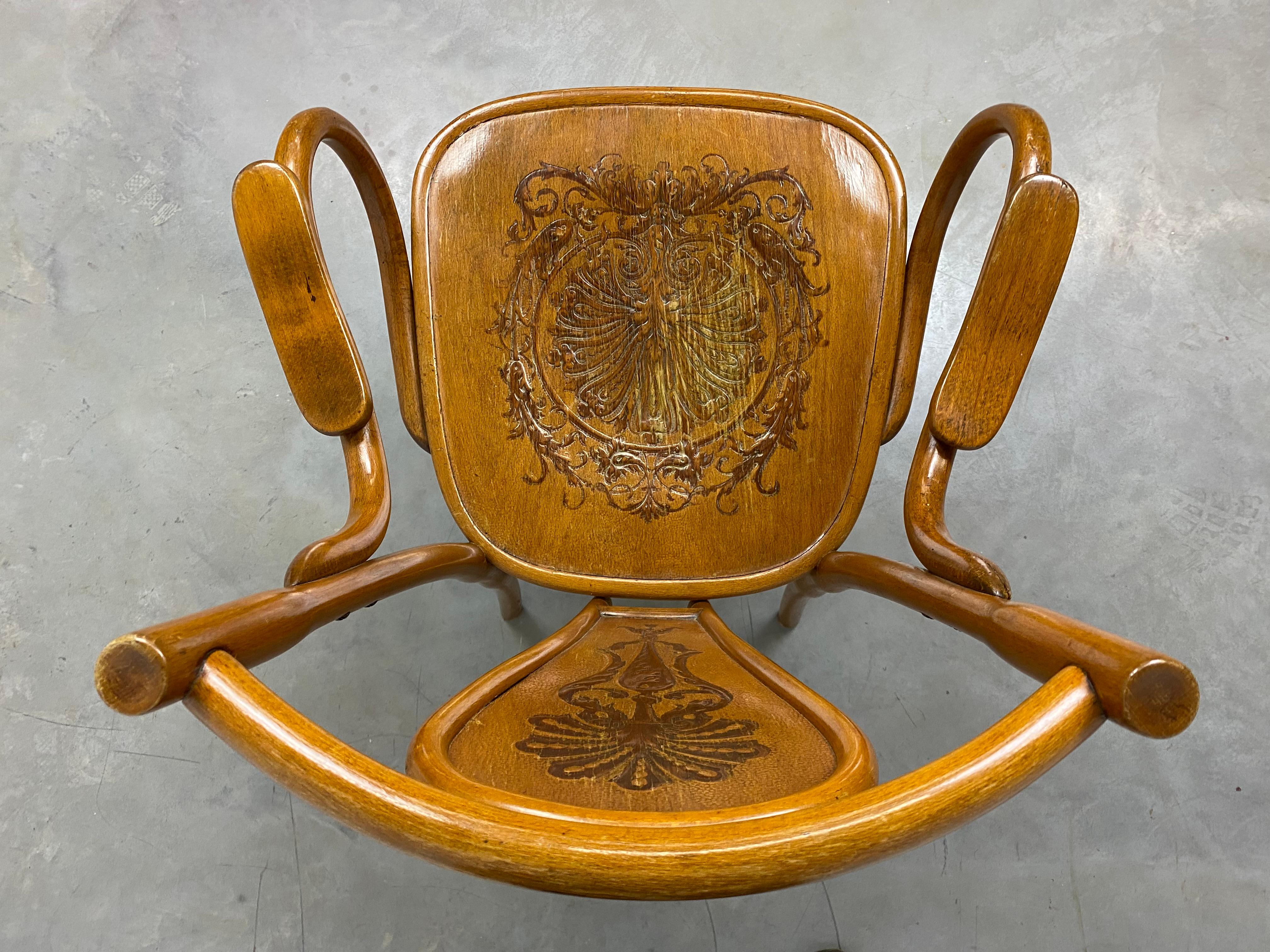 Bürostuhl von Jacob & Josef Kohn (Jugendstil) im Angebot