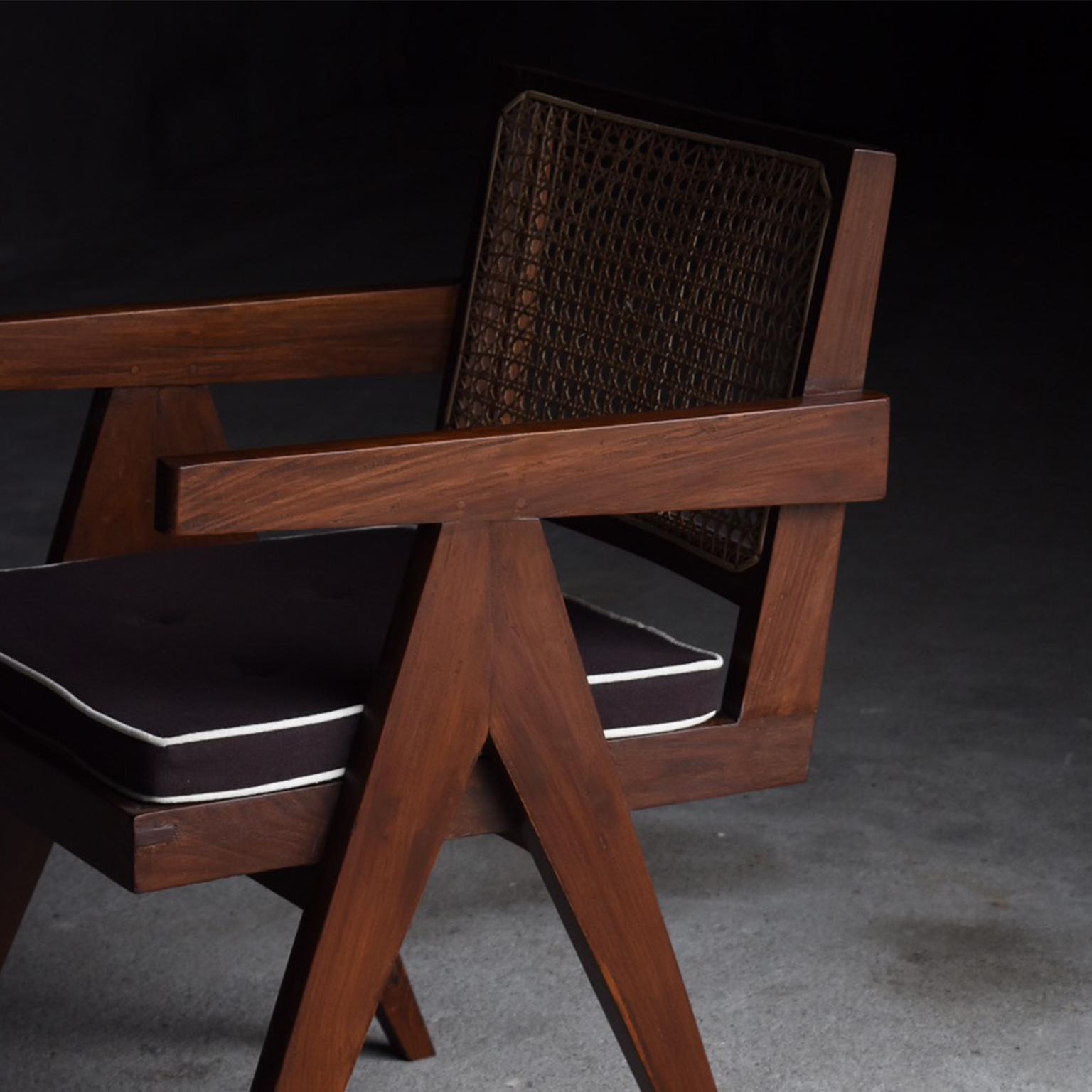 Indian Office Chair by Pierre Jeanneret