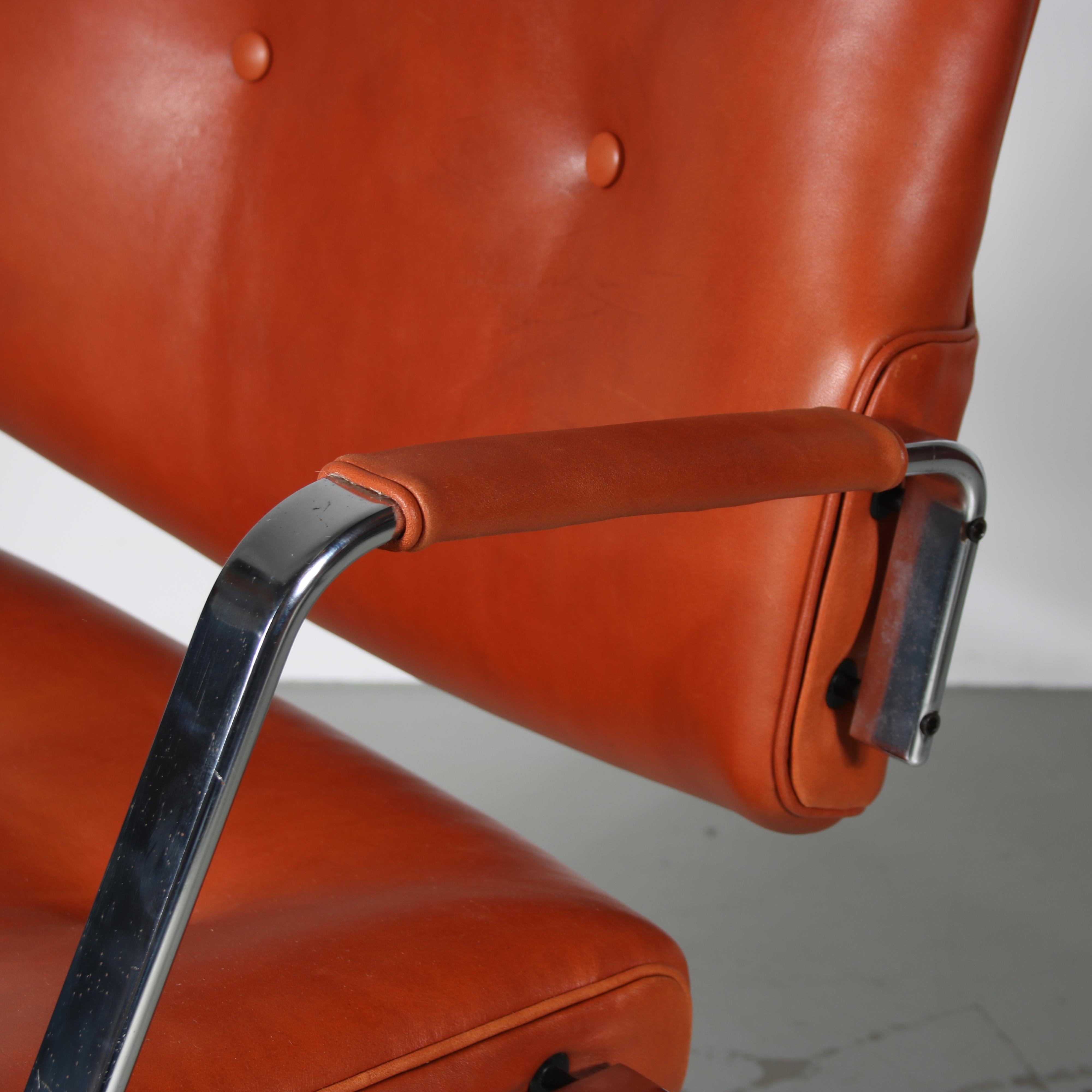 Office Chair by Preben Fabricius & Jorgen Kastholm for Kill International For Sale 2