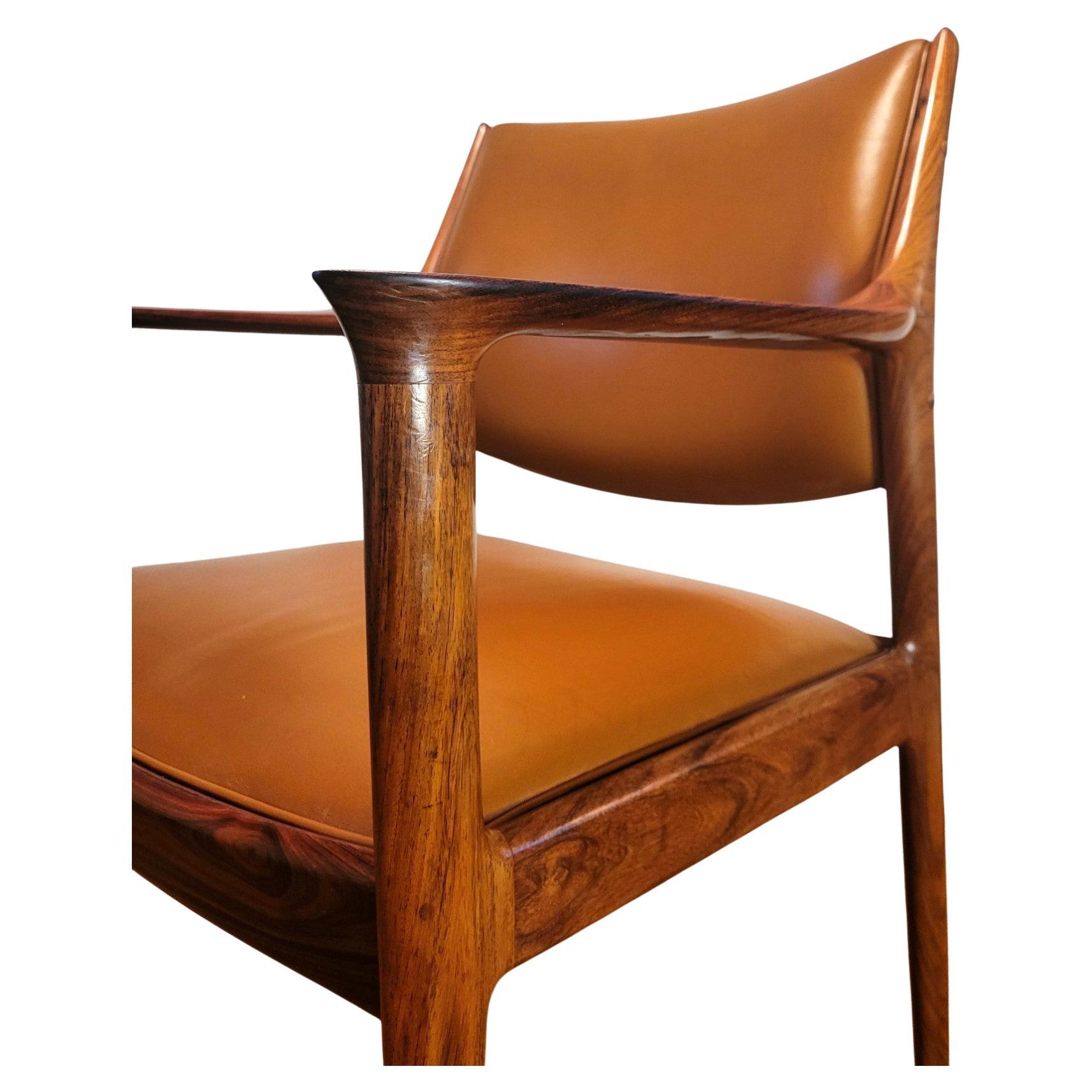 Desk chair by Torbjorn Afdal for Bruksbo-Nesjestranda In Good Condition For Sale In PARIS, FR
