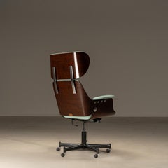 Office Chair "Dinamarquesa" by Carlo Fongaro — Brazil, 1970s