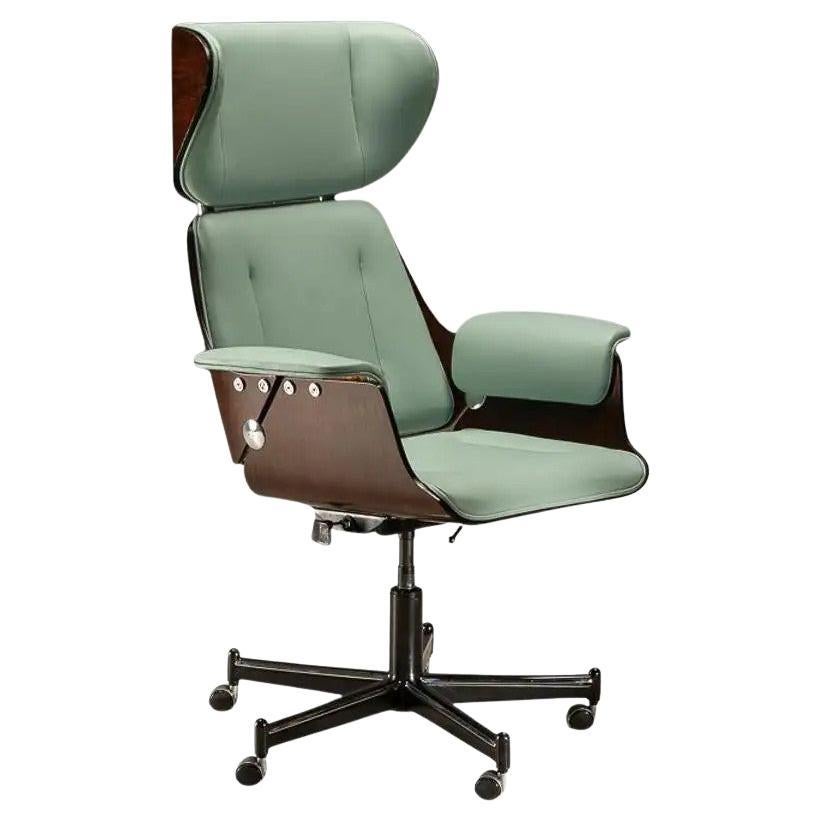 Office Chair "Dinamarquesa",  by Carlo Fongaro, Brazilian, 1970
s For Sale