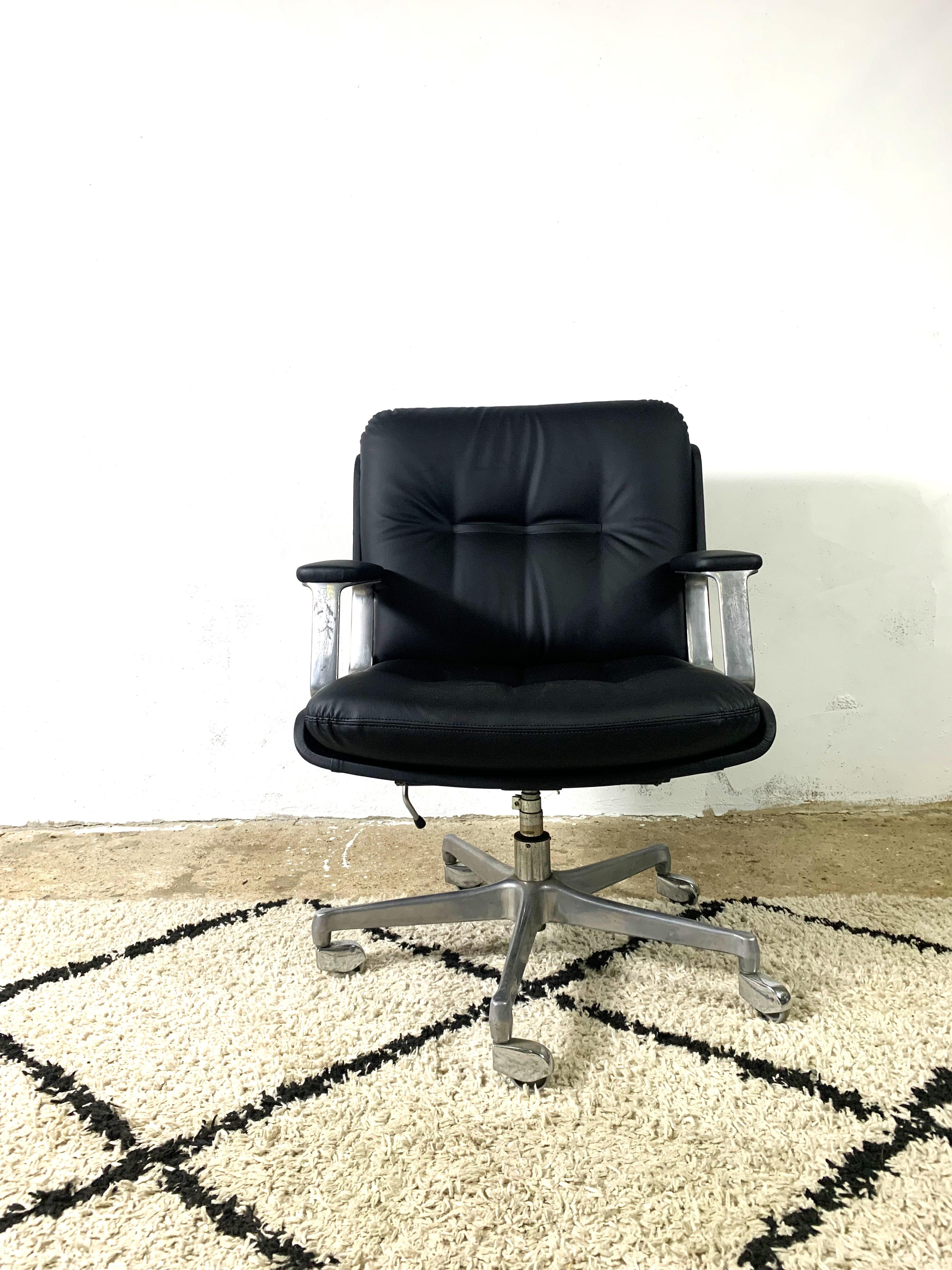 Silla de oficina en polipiel de Vaghi, Italia, años 60 en venta 2