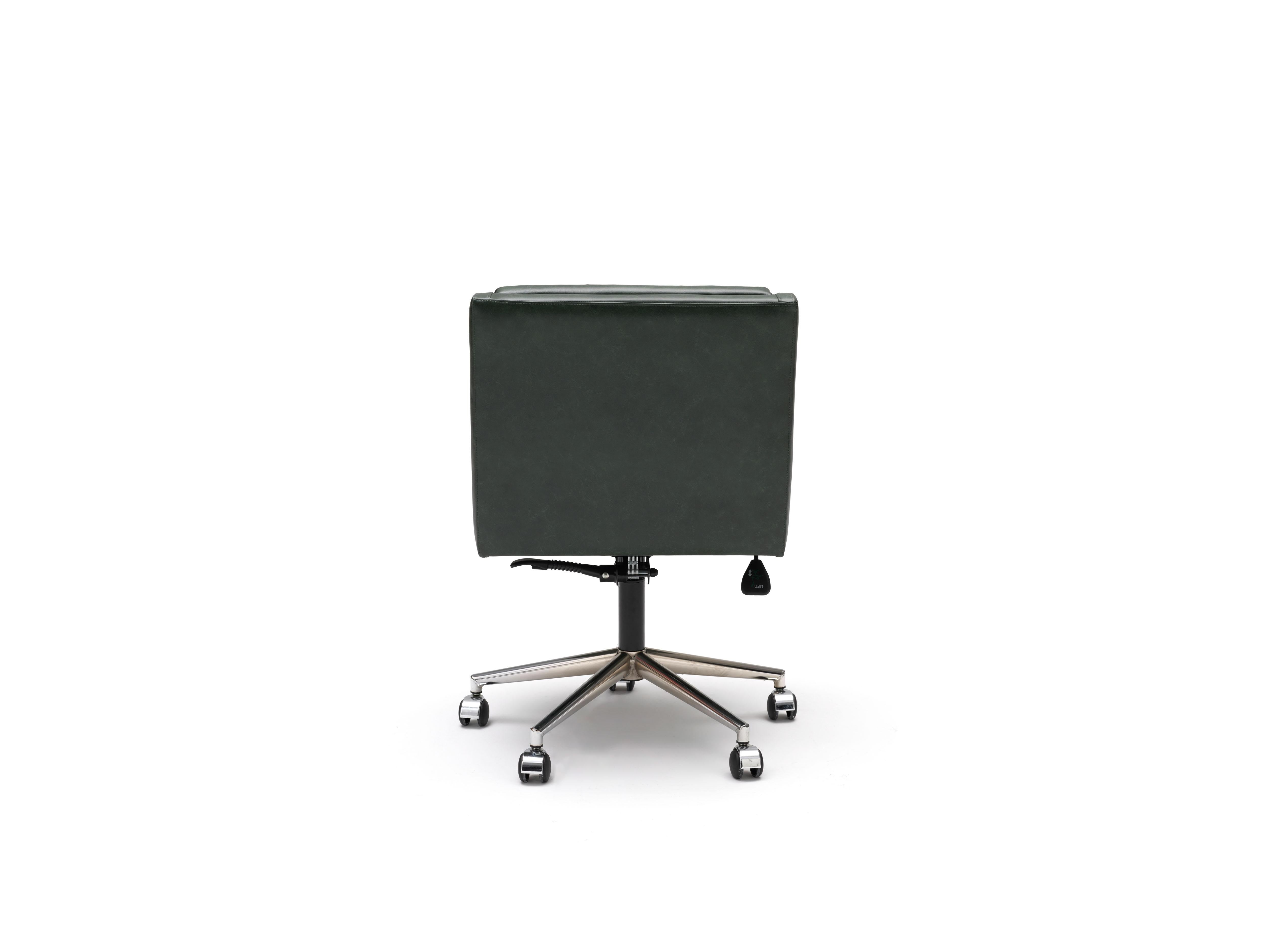 Contemporary Office Chair, International Style Leather Office Chair For Sale