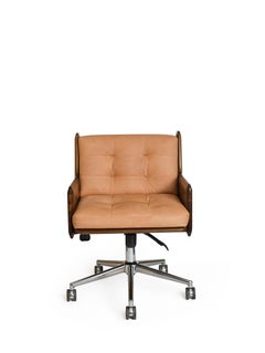 Bürostuhl, International Style Wooden Adjustable Office Chair