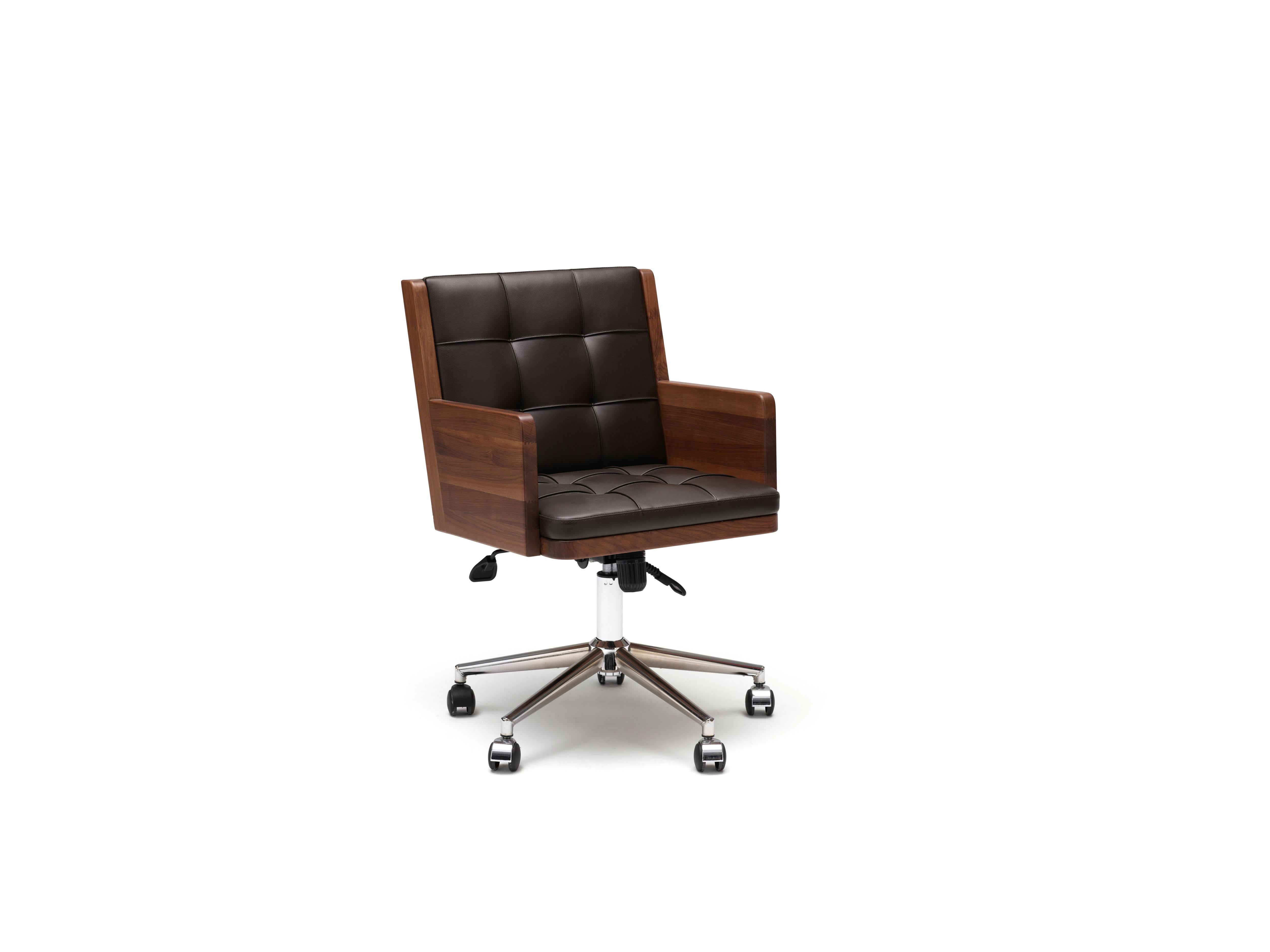 Turkish Office Chair, International Style Wooden Adjustable Office Chair For Sale