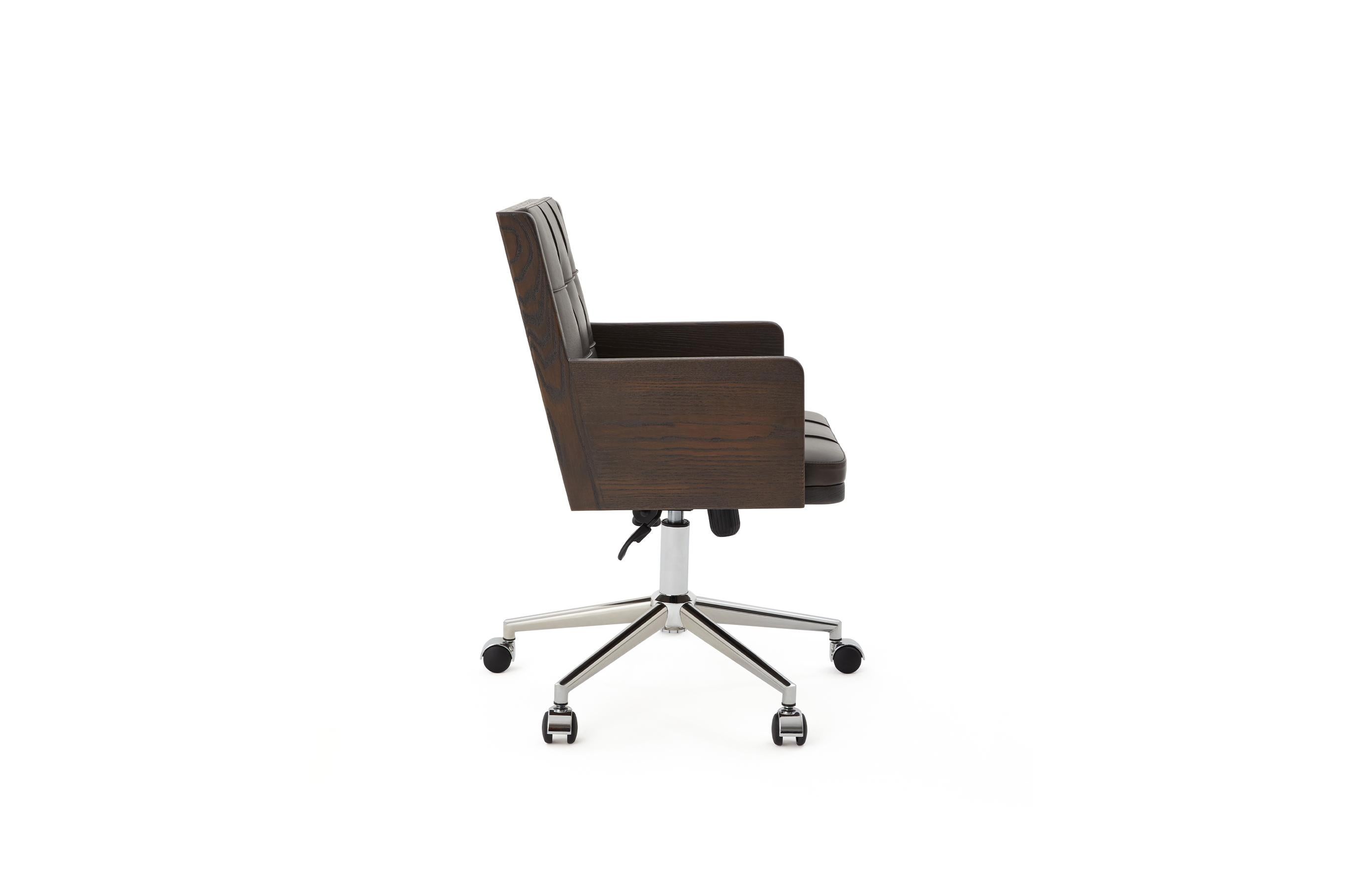 Bürostuhl, International Style Wooden Adjustable Office Chair (Türkisch) im Angebot