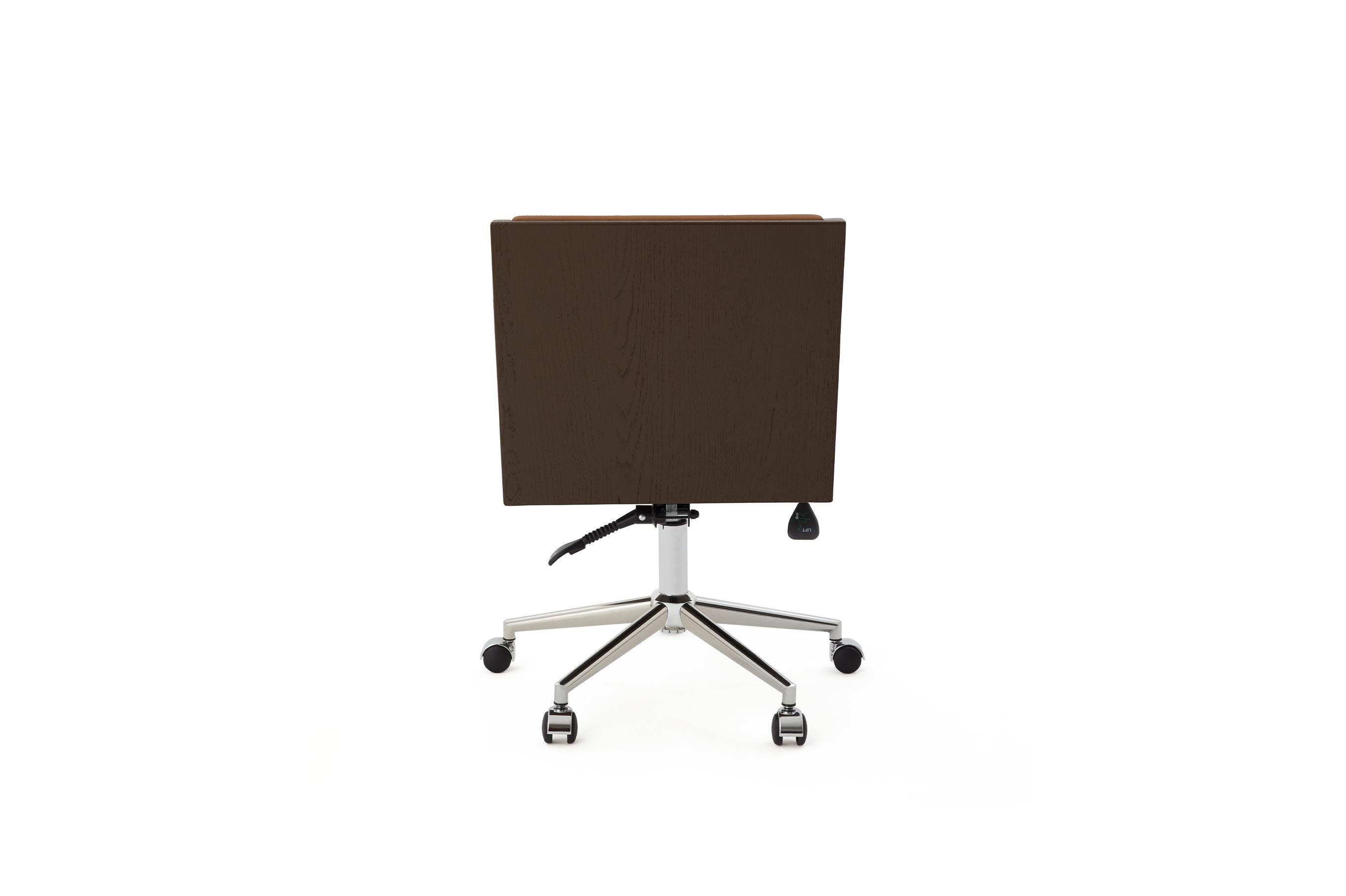 Bürostuhl, International Style Wooden Adjustable Office Chair (Türkisch) im Angebot