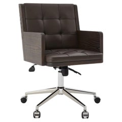 Bürostuhl, International Style Wooden Adjustable Office Chair